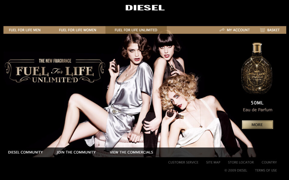 web site screenshot